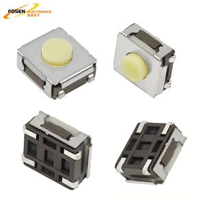 FOSEN Silikon kopf Metall Shell Button Einfach zu installieren 6,5*6,5mm Höhe Kamera Button Tact Switch für Fernbedienungen TS-1312 - Product Image 1