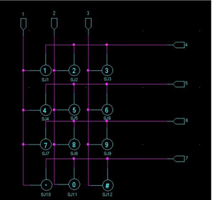 Microcontroller <strong>Keyboard</strong> Key matrix 4*3 12 Keys 4X4 16 Keys Industrial <strong>Keyboard</strong> Module Row Scanning - Product Image 6