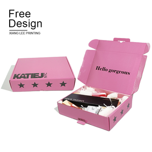 OEM biểu tượng tùy chỉnh in sang trọng sóng gấp Quà Tặng Giấy bao bì hộp các tông vận chuyển hộp bưu phẩm - Product Image 3