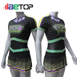 High Quality Custom Logo Short Sleeve Cheerleading Uniforms Youth Sublimation All Star <strong>Cheer</strong> Uniform Factory Price for Girls - Product Image 4