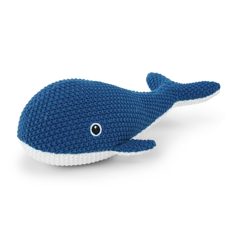 Knitted little whale