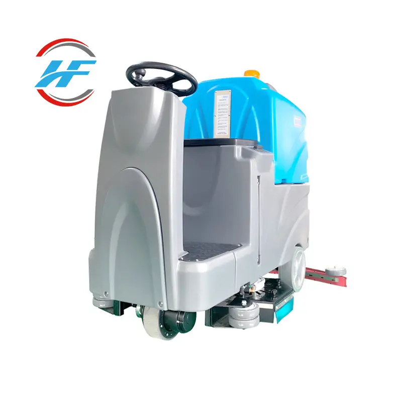 Good quality automatic floors cleaning scrubber industrial sweeper machine ride on Floor Scrubber