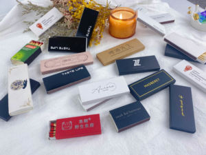 Hane ve partiler için kırmızı ve renkli sopa ile lüks siyah karton Matchsticks özel emniyetli kibritler - Product Image 3