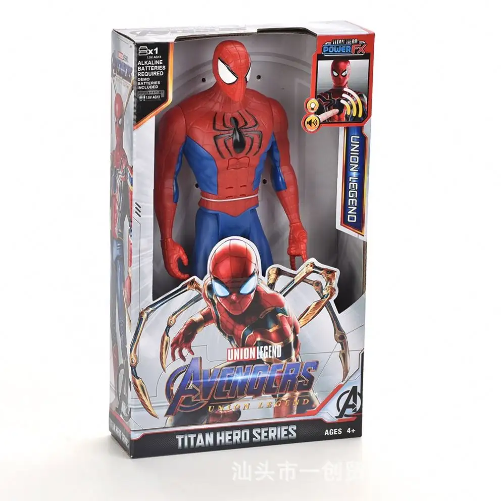 Figura de Acción de Marvel, Modelo de Spiderman, Ironman, Thor, PVC, Regalo para Niños, Venta Al por Mayor, Alta Calidad, 12 Pulgadas, Caja de 1/6 Colores, Japón