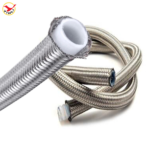 <span class=keywords><strong>PTFE</strong></span> tüp SAE100 R14 hidrolik hortum yüksek basınç paslanmaz çelik örgülü <span class=keywords><strong>PTFE</strong></span> hortum