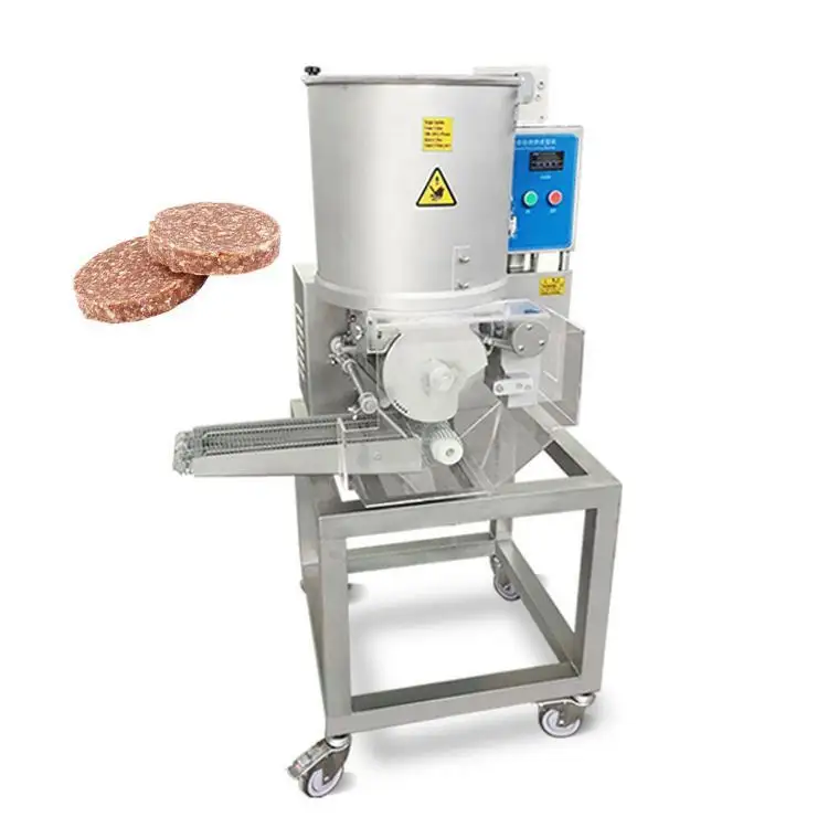 Lowest price Full Automatic Fish Nugget Make Form Machine Square Beef Chicken Pork Burger Patty Production Line