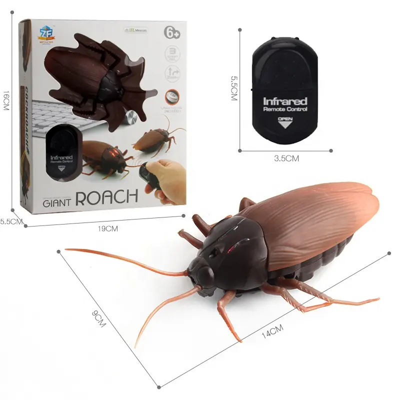 Jouets anti-insectes à télécommande infrarouge Simulation de fourmis araignée cafards électrique RC jouet Halloween cadeau pour adulte farces insectes