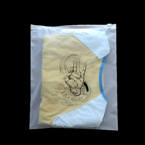 プラスチックジッパーバッグ服包装服ジッパーバッグ全販売マットカスタムロゴジッパーバッグ