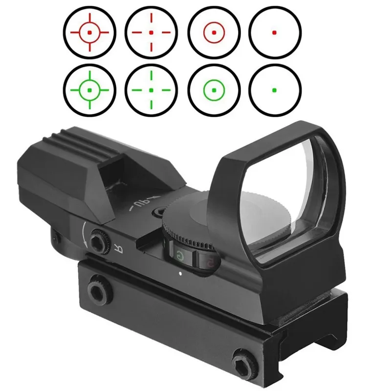 La migliore vendita tattica HD101 Red Green Dot sight mirino ottico a quattro punti di cambio