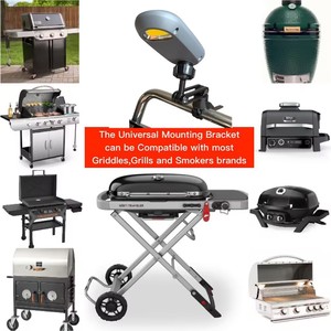 Barloong gl1010 cao cấp không thấm nước nhựa BBQ ánh sáng LED nướng ánh sáng USB-C có thể sạc lại hiển thị kỹ thuật số nối dài khung - Product Image 6