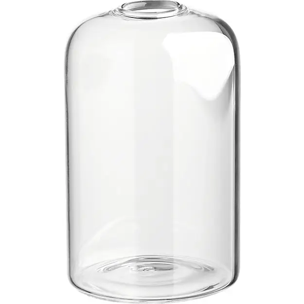 Handmade Transparent Borosilicate Cylinder Flower Glass Bud Vase für Decor