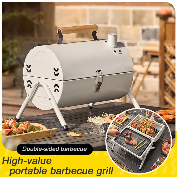 Domestic Compact Foldable Outdoor Charcoal Grill For Camping And Backyard Bbq Parties Complete Set