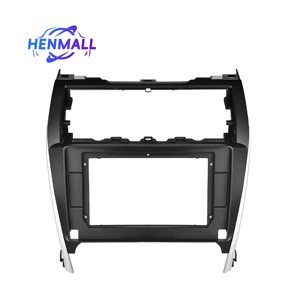 Henmall 2Din coche DVD marco Audio adaptador Dash Trim Kits Facia Panel 10,1 pulgadas para Toyota Camry 2012-2014 REPRODUCTOR DE Radio