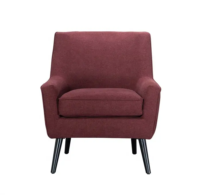 Confortable maison fabricant Style moderne nouvelle chaise tissu en acier pied Accent chaise fauteuil pour salon maison