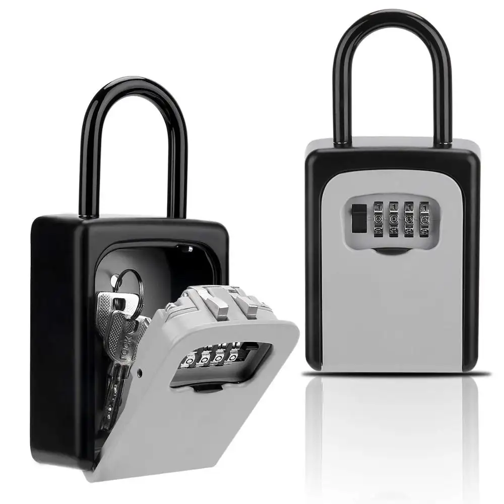 Casier à clés à combinaison personnalisée, boîte de rangement avec Code, pour le stockage de clés de maison, casier de clés combiné