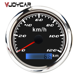 Digital Tachometer 85mm Auto Pulse GPS Speedometer Universal Speedometer for All Cars LED Meter 0~120km <strong>Mph</strong> - Product Image 1