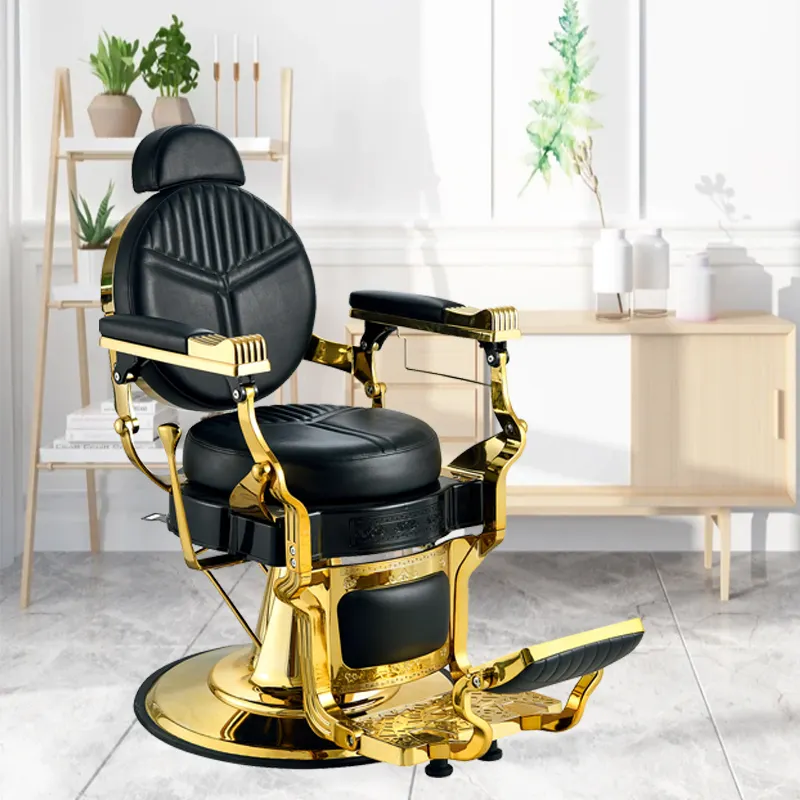 Wholesale Professional Hairstyling Barber Armchair Barber Shop Reclining Modern Barber Chair With Hydraulic Pump