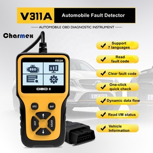 Charmex obd iiスキャナ自動障害検出器obdエンジン故障ライトクリアするコード読書カードディーゼルOBD2スキャナ - Product Image 3