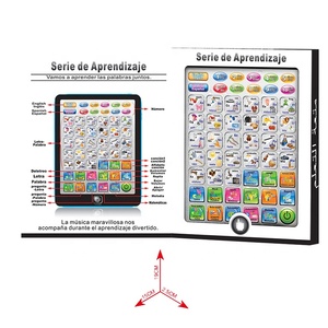 Englisch und Spanisch pädagogische Tablet Kinder lernen Computer Spielzeug Kinder lernen Lesemaschine - Product Image 5