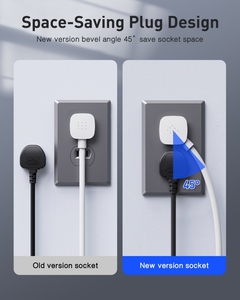 LDNIO SU1441 65W Hoch leistungs unterstützung PD QC4.0 + QC 3.0 PPS/AFC/FCP/SCP Multi 2 USB-C 2 USB-A 4 Port mit US Socket 65W Schnell ladegerät - Product Image 4