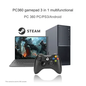 Controlador de juego con cable Xboxs360 con función de vibración Compatible con PC TV para P3 Android IOS 2,4 GHz Joystick inalámbrico - Product Image 3