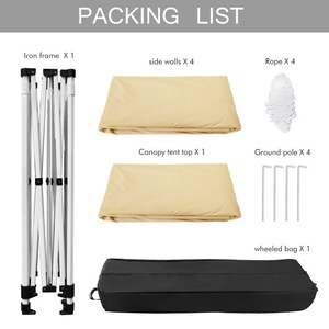 Nhôm gấp lều 3x3 pop-up hiển thị cho các sự kiện ngoài trời cho các bên đám cưới thương mại cho Thấy-gazebo tán - Product Image 6