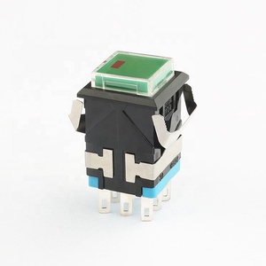 Werkseitig hochwertiger 3a 250V quadratischer mehrfarbiger elektrischer Druckknopf schalter mit Licht - Product Image 5