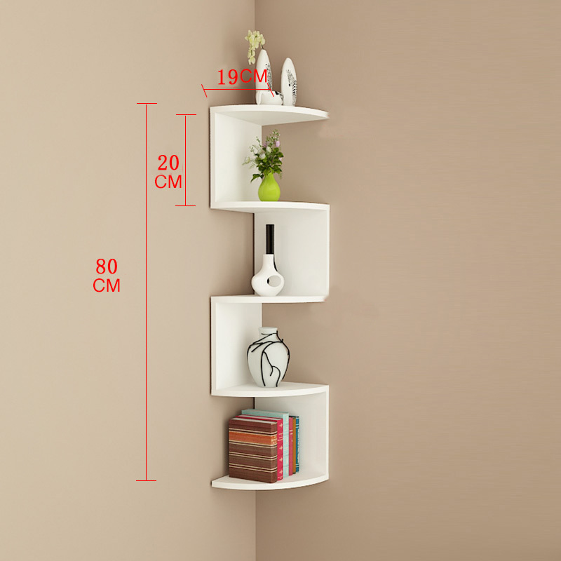 Support de rangement blanc à 5 couches de haute qualité (épaissi 7 mm)