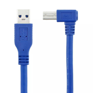 USB 3.0ปลั๊ก A ไปทางขวา90องศามุม USB 3.0ประเภท B ปลั๊กสายเคเบิล Am/bm ความเร็วสูงสายเครื่องพิมพ์ - Product Image 4