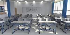 学校用家具学生用デスクと椅子シングルデスク私たちは19年以上にわたって学校用家具に焦点を当てています。 - Product Image 6