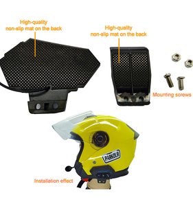 BT12 manos libres auriculares estéreo música altavoz impermeable automático motocross motocicleta casco auriculares intercomunicador inalámbrico 2 compradores - Product Image 2