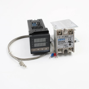 デジタルPID温度コントローラーREX-C100 REXC100サーモスタット40DASSRリレーK熱電対1mプローブRKC - Product Image 4