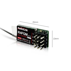 Radyolink fabrika R4FGM alıcı için 2.4GHz PWM 4CH RC Gyro radyo RC4GS V3 RC6GS /T8S Mini RC araçlar için RC araba/kamyon - Product Image 2