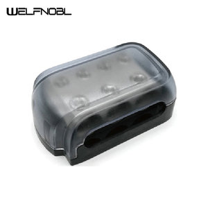 W01 <strong>3</strong> 0GA <strong>Input</strong> 4 4GA <strong>Output</strong> Ampere Car Audio Gauge Cable <strong>Splitter</strong> Ground Power Distribution Block - Product Image 4