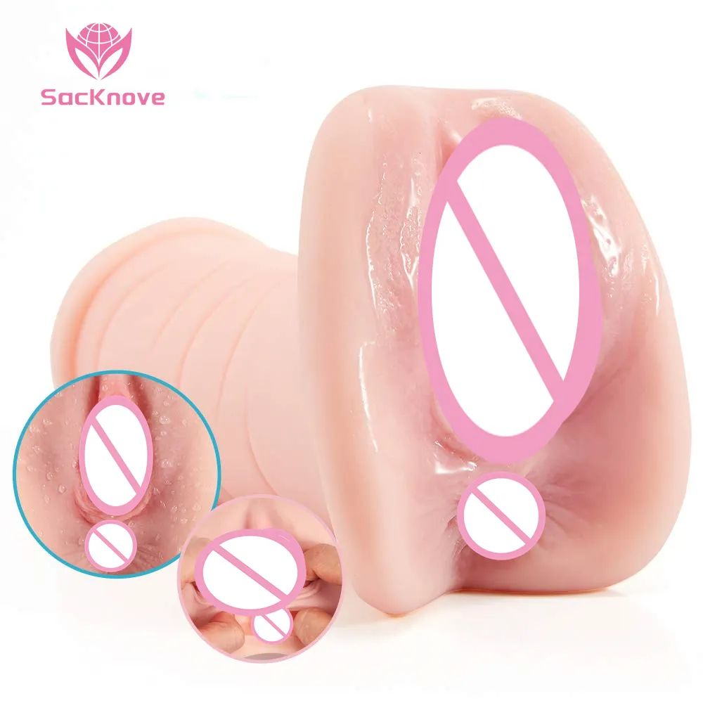 SacKnove günstige Mini super sexy lebensechte künstliche Vaginanapuppen anal stoßen manueller Masturbator Trinkbecher Sexspielzeug für Erwachsene