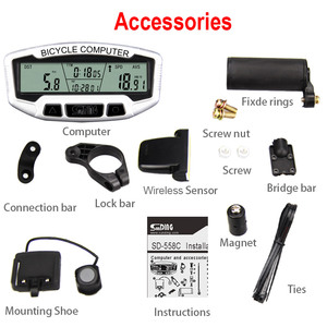 Odómetro inalámbrico para bicicleta con indicador de batería baja, máquina de código digital con luz LCD, recordatorio de aceite, precio de fábrica - Product Image 4