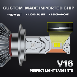 Next-Gen 120W çift bakır LED kiti 12X 12/24V H4 H7 H11 9005 9006 tak çalıştır 5-Min yüklemek 12X parlak - Product Image 2