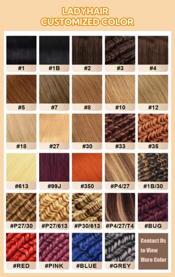 Perruque de couleur personnalisée