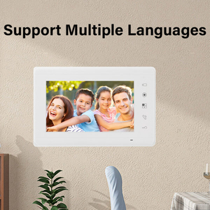 Sistema de intercomunicación doméstico con pantalla de 7 pulgadas: timbre de vídeo con 4 cámaras HD con cable y monitor de visión nocturna - Product Image 3