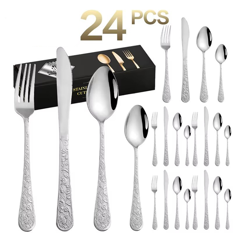 Coffret couleur argent 24 pièces