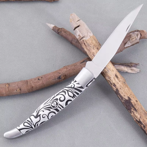 Cao Cấp Pháp Phong Cách Đa Năng Gấp Dao Thép Không Gỉ Survival Dao Nhôm Xử Lý DIY Tùy Chỉnh OEM - Product Image 2