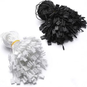 <strong>Hang</strong> <strong>Tag</strong> <strong>String</strong> White 7&quot; 1000Pcs Nylon Snap Lock Pin <strong>Loop</strong> Fastener Hook Ties Easy and Fast to Attach - Product Image 1
