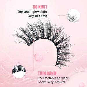 Takma kirpikler 7 Pairs kabarık Wispy hacim toplu şerit doğal bak Lashes setleri paketi sahte vizon kirpik - Product Image 2