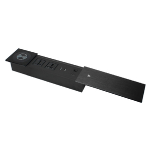 Smart Work Station <strong>Multi</strong> <strong>Functional</strong> Power <strong>Socket</strong> <strong>with</strong> Wireless Charger Sliding <strong>Socket</strong> Aluminum <strong>USB</strong> a Type C Cat 6 <strong>Socket</strong> - Product Image 1
