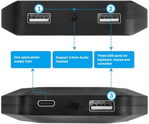 Ni Ni anahtarı için klavye fare adaptörü dönüştürücü x-box bir P S3 x-box 360 P4 konsolu USB C portu ile destek ses 3.5mm - Product Image 4