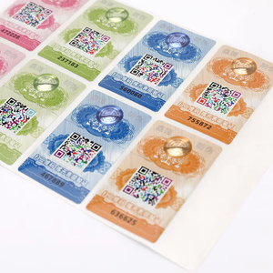 New Tamper Proof Qr <strong>Code</strong> Tags Scratch-Off Anti-Counterfeit Label With Unique Number Security Authenticity 3D Hologram Sticker - Product Image 4