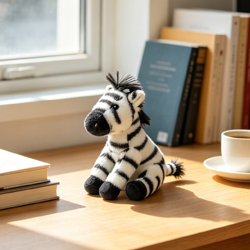 Animal assis Zebra-6 pouces