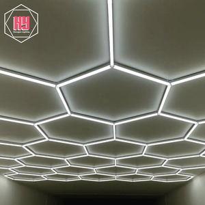 Factory Car Workshop luce a nido d'ape Design geometrico fai da te ad alta luminosità esagonale Garage luce da lavoro esagonale luce a Led - Product Image 4