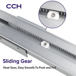 Correderas de Cajón de Doble Pared con Cierre Suave Automático, Sistema de Apertura por Presión, Cajón Metálico Delgado para Muebles de Cocina - Product Image 2