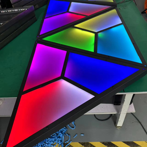 Full Color <strong>LED</strong> Triangle Panel Light Programmable Pixel Light for Ceiling for bar Background - Product Image 1